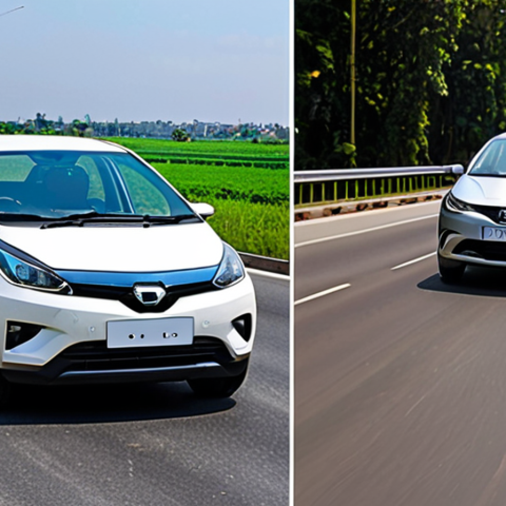 **

A split-screen image. On one side, a Tata Altroz Hybrid stuck in heavy city traffic, stop-and-go, with red brake lights glaring. On the other side, the same car smoothly cruising on an open highway with a bright, sunny sky. The city side is dark and stressful, the highway side is bright and relaxed. The contrast highlights the impact of driving conditions on fuel efficiency.

**